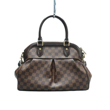 Load image into Gallery viewer, LOUIS VUITTON Trevi Damier Ebene Canvas Satchel Bag Brown