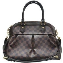 Load image into Gallery viewer, LOUIS VUITTON Trevi Damier Ebene Canvas Satchel Bag Brown