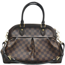 Load image into Gallery viewer, LOUIS VUITTON Trevi Damier Ebene Canvas Satchel Bag Brown
