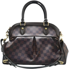 Load image into Gallery viewer, LOUIS VUITTON Trevi Damier Ebene Canvas Satchel Bag Brown