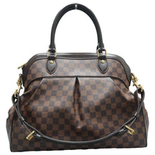 Load image into Gallery viewer, LOUIS VUITTON Trevi Damier Ebene Canvas Satchel Bag Brown