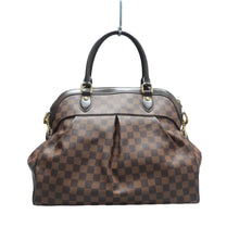 Load image into Gallery viewer, LOUIS VUITTON Trevi Damier Ebene Canvas Satchel Bag Brown