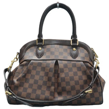 Load image into Gallery viewer, LOUIS VUITTON Trevi Damier Ebene Canvas Satchel Bag Brown