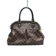 Load image into Gallery viewer, LOUIS VUITTON Trevi Damier Ebene Canvas Satchel Bag Brown
