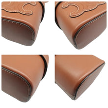 Load image into Gallery viewer, Celine Triomphe Mini Leather Shoulder Bag Brown