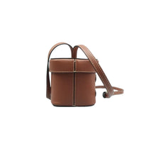 Load image into Gallery viewer, Celine Triomphe Mini Leather Shoulder Bag Brown