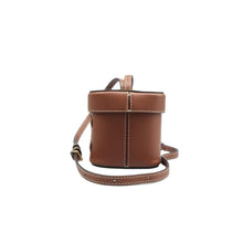 Load image into Gallery viewer, Celine Triomphe Mini Leather Shoulder Bag Brown