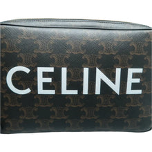 Load image into Gallery viewer, CELINE Triomphe Canvas Shoulder Bag Brown