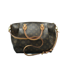 Load image into Gallery viewer, Louis Vuitton Turenne Monogram Canvas Satchel Bag Brown