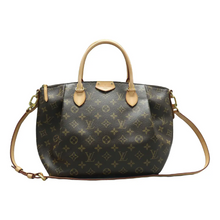 Load image into Gallery viewer, Louis Vuitton Turenne Monogram Canvas Satchel Bag Brown