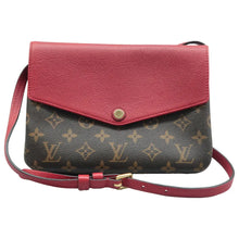 Load image into Gallery viewer, Louis Vuitton Twice Pochette  Monogram Shoulder Bag Brown
