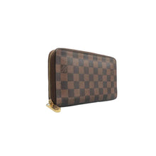 Load image into Gallery viewer, LOUIS VUITTON Zippy Damier Ebene Canvas Wallet Brown