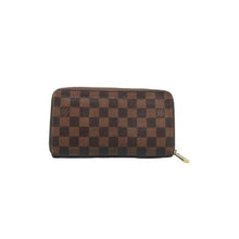 Load image into Gallery viewer, LOUIS VUITTON Zippy Damier Ebene Canvas Wallet Brown