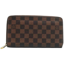 Load image into Gallery viewer, LOUIS VUITTON Zippy Damier Ebene Canvas Wallet Brown