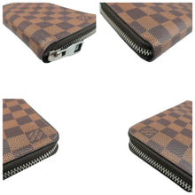 Load image into Gallery viewer, Louis Vuitton Zippy Damier Ebene Canvas Wallet Brown