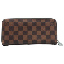 Load image into Gallery viewer, Louis Vuitton Zippy Damier Ebene Canvas Wallet Brown