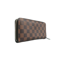 Load image into Gallery viewer, Louis Vuitton Zippy Damier Ebene Canvas Wallet Brown