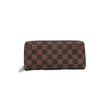 Load image into Gallery viewer, Louis Vuitton Zippy Damier Ebene Canvas Wallet Brown