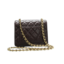 Load image into Gallery viewer, Chanel Leather Shoulder Bag Burgundy
