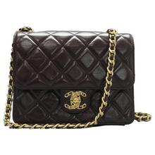 Load image into Gallery viewer, Chanel Leather Shoulder Bag Burgundy