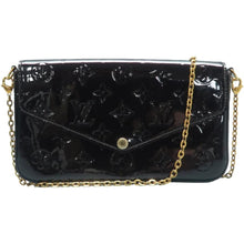 Load image into Gallery viewer, LOUIS VUITTON Pochette Felicie Patent Leather Shoulder Bag Burgundy