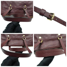 Load image into Gallery viewer, LOUIS VUITTON Lumineuse Monogram Leather Satchel Bag Burgundy