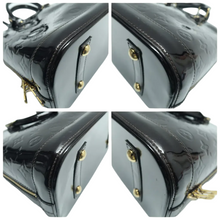 Load image into Gallery viewer, Louis Vuitton Alma Pm Monogram Patent Leather Tote Bag Burgundy