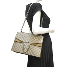 Load image into Gallery viewer, GUCCI Dionysus Medium GG Supreme Monogram Shoulder Bag Beige 403348