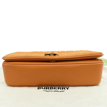 Load image into Gallery viewer, BURBERRY Horseferry Print Lola Canvas Leather Shoulder Bag Orange