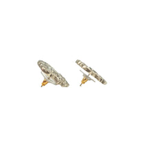 Load image into Gallery viewer, Chanel Metal Paris Dallas Sheriff Badge Stud Earrings Gold