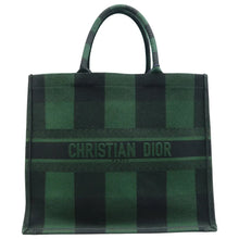 Load image into Gallery viewer, Dior Book Cloth Tote Bag Green