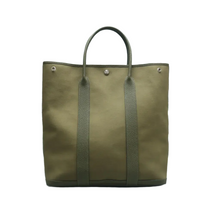 Load image into Gallery viewer, HERMES Garden Party Fabric Tote Bag Green