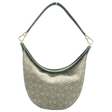 Load image into Gallery viewer, Loewe Luna Fabric Shoulder Bag Green