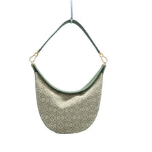 Load image into Gallery viewer, Loewe Luna Fabric Shoulder Bag Green