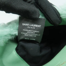 Load image into Gallery viewer, Yves Saint Laurent Small Loulou Puffer Shearling Pouch Iced Mint