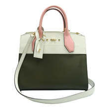 Load image into Gallery viewer, Louis Vuitton City Steamer Leather Satchel Bag Green