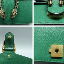 Load image into Gallery viewer, Gucci Dionysus Leather Shoulder Bag Green