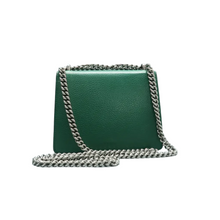 Load image into Gallery viewer, GUCCI Dionysus Leather Shoulder Bag Green