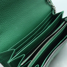 Load image into Gallery viewer, GUCCI Dionysus Leather Shoulder Bag Green