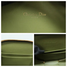Load image into Gallery viewer, Christian Dior CD Signature Leather Shoulder Bag Green