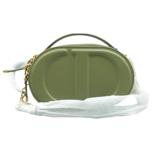 Load image into Gallery viewer, Christian Dior CD Signature Leather Shoulder Bag Green