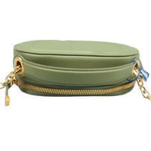 Load image into Gallery viewer, Christian Dior CD Signature Leather Shoulder Bag Green