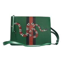 Load image into Gallery viewer, GUCCI Leather Shoulder Bag Green