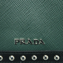 Load image into Gallery viewer, PRADA Leather Satchel Bag Green