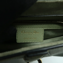 Load image into Gallery viewer, Christian Dior Saddle Leather Shoulder Bag Green