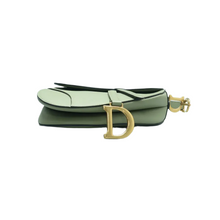 Load image into Gallery viewer, Christian Dior Saddle Leather Shoulder Bag Green