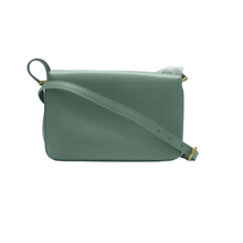 Load image into Gallery viewer, Yves Saint Laurent Leather Shoulder Bag Green