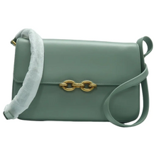 Load image into Gallery viewer, Yves Saint Laurent Leather Shoulder Bag Green