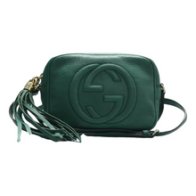 Load image into Gallery viewer, Gucci Soho Leather Shoulder Bag Green