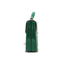 Load image into Gallery viewer, Gucci Patent Sylvie 1969 Satchel Green